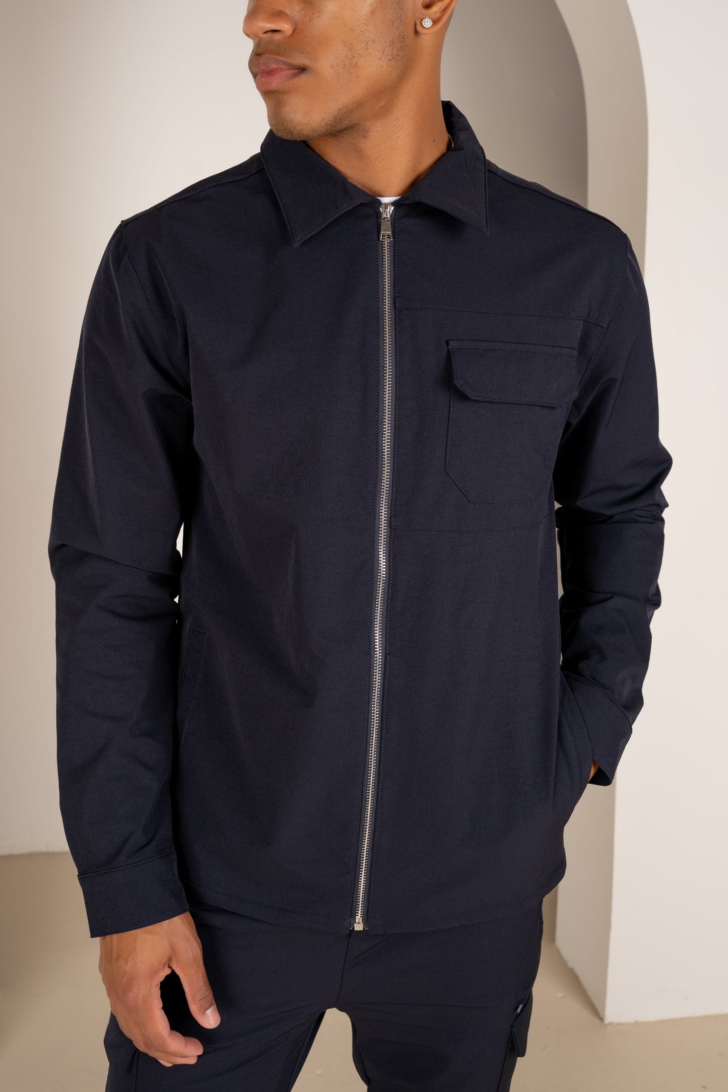 Premium Detail Cargo Pants V2 - Navy