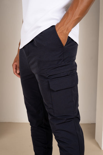 Premium Detail Cargo Pants V2 - Navy