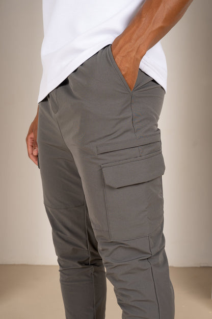 Premium Detail Cargo Pants V2 - Charcoal